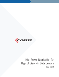 High Power Distribution for High Efficiency in Data Centers