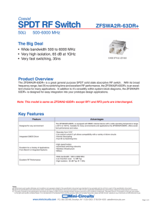 SPDT RF Switch - Mini Circuits