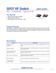 SPDT RF Switch - Mini Circuits