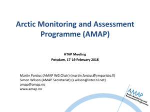AMAP Overview - Task Force on Hemispheric Transport of Air