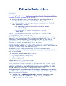 Failure in Solder Joints