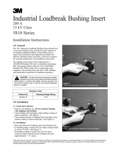 Industrial Loadbreak Bushing Insert