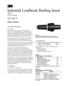 Industrial Loadbreak Bushing Insert