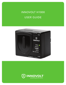 INNOVOLT H1000 USER GUIDE