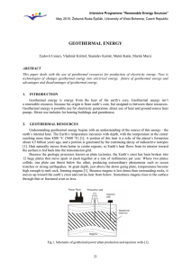 GEOTHERMAL ENERGY