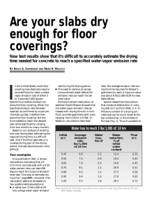 Are your slabs dry enough for floor coverings?