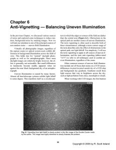 Chapter 6 Anti-Vignetting — Balancing Uneven Illumination