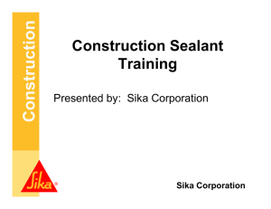 Construction Sealant Training