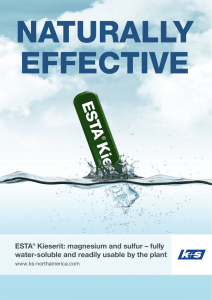 ESTA® Kieserit: magnesium and sulfur – fully