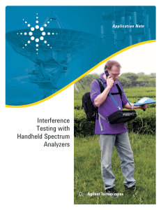 Interference Testing with Handheld Spectrum Analyzers