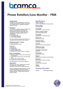 A00830 - Phase Rotation Module (PRM) Datasheet