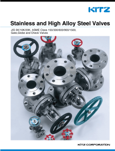 Stainless and High Alloy Steel Valves