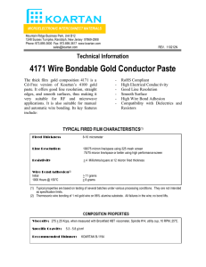 4171 Cd-FREE WIRE BONDABLE GOLD PASTE
