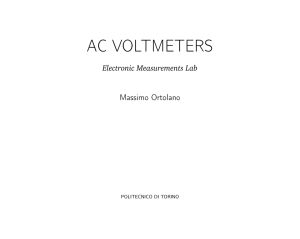 AC voltmeters, Electronic Measurements Lab - Polito