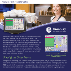 Simplify the Order Process - Granbury Restaurant Solutions