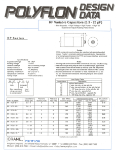 RF Variable Capacitors (0.3 .-25 pF)
