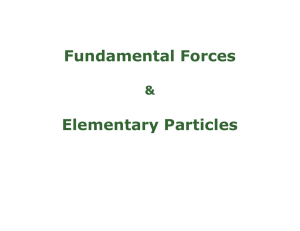 Fundamental Forces Elementary Particles