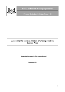 Assessing the scale and nature of urban poverty in Buenos Aires