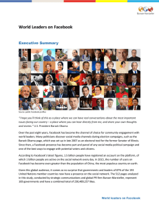 World Leaders on Facebook