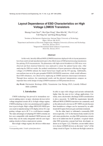 Layout Dependence of ESD Characteristics on High Voltage