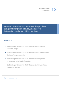 Detailed Presentation of Industrial designs, layout