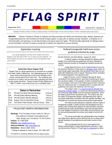 Newsletter - PFLAG Fort Worth