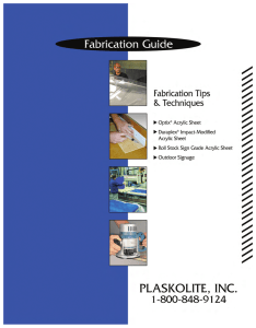 Acrylic Sheet Fabrication Guide
