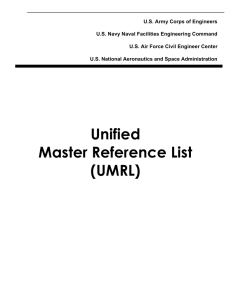 Unified Master Reference List (UMRL)