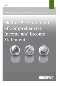 Module 5 – Statement of Comprehensive Income and Income