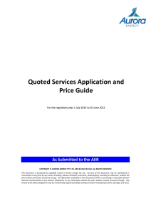 2014-15 Quoted Services Application and Price Guide