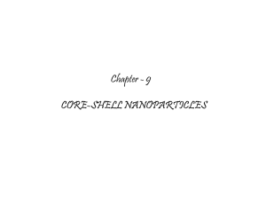 Chapter - 9 CORE-SHELL NANOPARTICLES