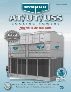 advanced technology in induced draft, counterflow cooling