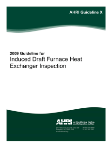 Induced Draft Furnace Heat Exchanger Inspection