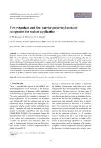 Fire-retardant and fire-barrier poly(vinyl acetate)