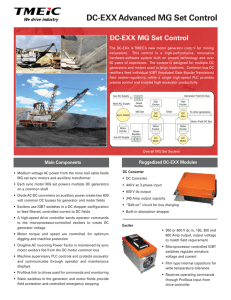 DC-EXX Advanced MG Set Control Data Sheet