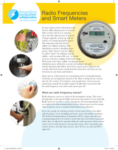 Radio Frequencies and Smart Meters