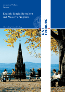 English-Taught Bachelor`s and Master`s Programs