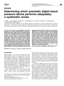 Determining which automatic digital blood pressure device performs