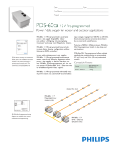 PDS-60ca 12 V Pre-programmed