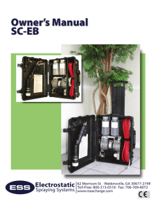 Owner`s Manual SC-EB - Electrostatic Spraying Systems, Inc.