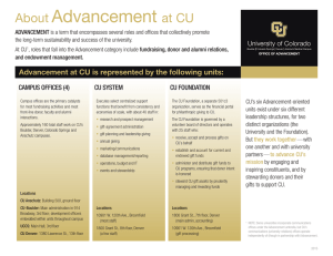 About CU Advancement - University of Colorado Foundation