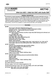 Datasheet - Asahi Kasei Microdevices