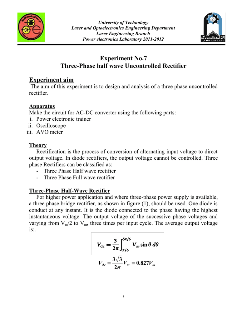 2 phase rectifier