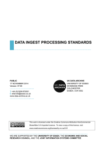 Data Processing Standards