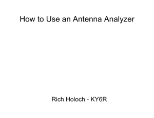 How to Use an Antenna Analyzer