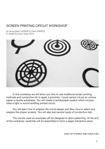 screen printing circuit workshop