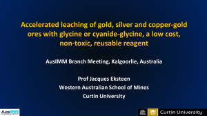 Accelerated leaching of gold, silver and copper-gold