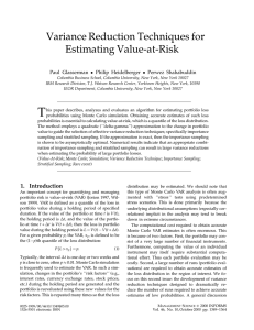 Variance Reduction Techniques for Estimating Value-at-Risk