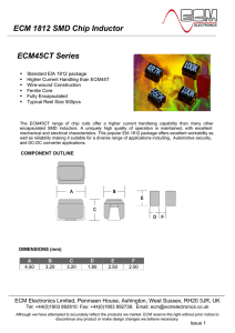 ECM 1812 SMD Chip Inductor ECM45CT Series