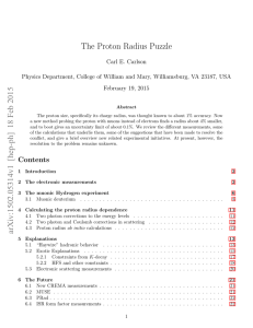 The Proton Radius Puzzle